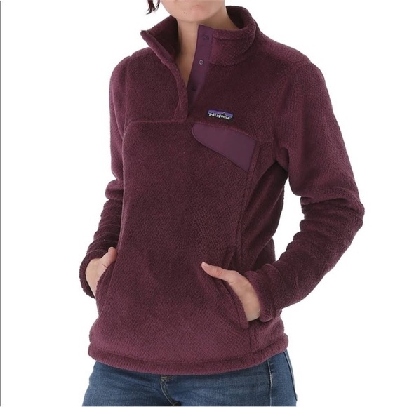 Patagonia Retool Snap T Pullover Deep Plum Light Balsamic Small - Picture 4 of 10